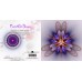 FRACTAL ART DESIGN GREETING CARD Purple Floral